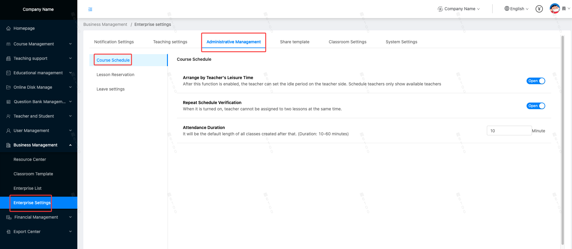 Administrative Management